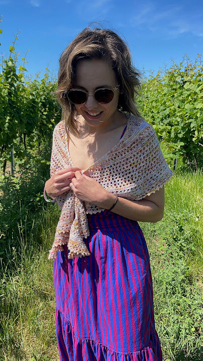 Fanciful Notion Shawlette - Pattern Only